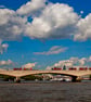 Red London Buses Waterloo Bridge England Photograph Print - Image 1