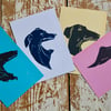 Hand Printed Dog Postcards