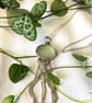 Handcrafted Silver Jellyfish Pendant with Blue-green-Grey Seaham Sea Glass  - Image 8