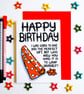 Happy Birthday The Perfect Gift Who Knew How Hard it is to Wrap Yourself! Card - Image 1