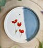 Poppies Hand Thrown Ceramic Dish