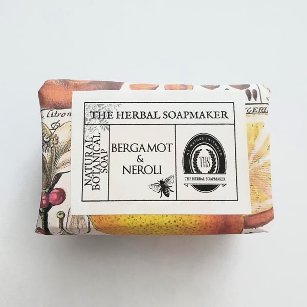Bergamot & Neroli Soap, vegan, soap gift, floral soap, orange blossom