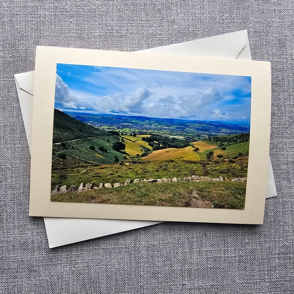 Vale of Clwyd, North Wales Large Photographic Card 