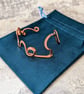Swirly Copper Cuff Made in an Art Nouveau Style - Image 5
