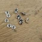 10X Dog Paw Rivets Studs Metal 10mm