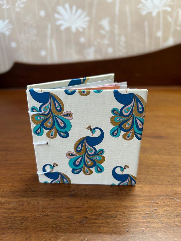 Birds, Coptic bound sketchbook, sketchbook, notebook, hand bound book, book, 