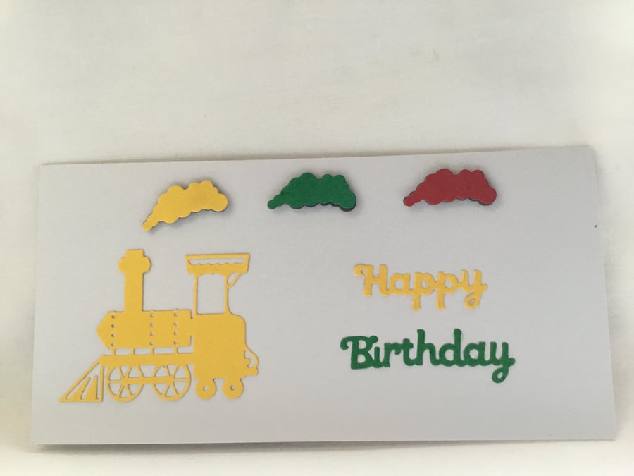Cute train Birthday card. CC211