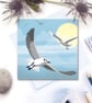 Flying Seagulls Gift Wrapping Paper - Eco friendly, Pack of 2 folded sheets - Image 5