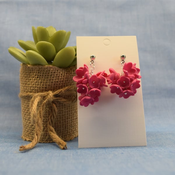 Layered Blossom Drop Earrings