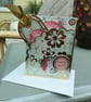Hot air balloon birthday card, gift card holder gift tag combo - Image 1