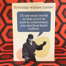 Princess Bride Birthday Card - A6 Perlino Cotton Heavy Card Stock 