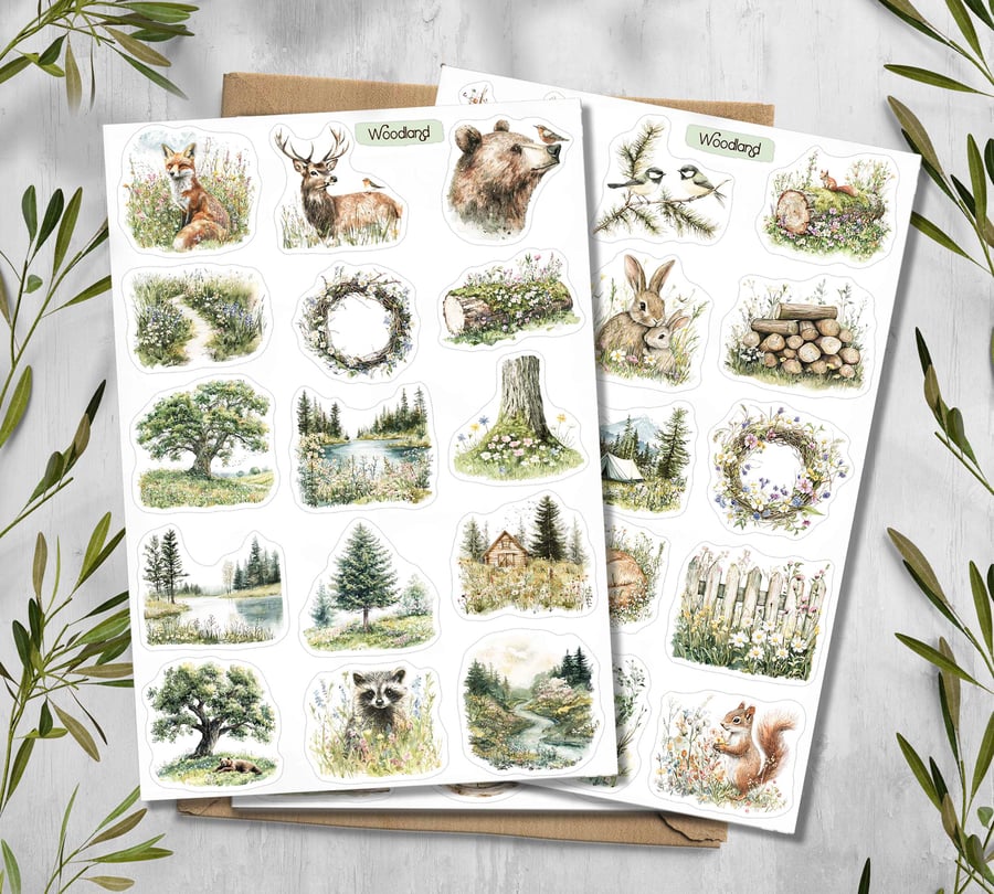 Woodland Stickers