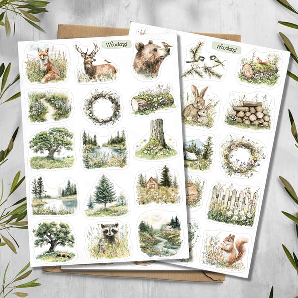 Woodland Stickers