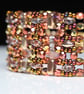 Copper Colours Beaded Cuff Bracelet - Image 3