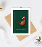 Someone Special Christmas Card - Pheasant Christmas Card - Hand Drawn A6 card - Image 2