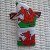 Cotton Welsh Flags Glasses Case.