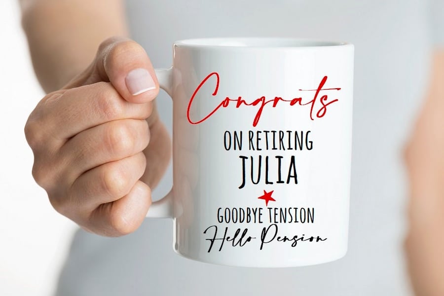 Retirement gift, funny retirement mug, retirement gift for her, retirement gift 