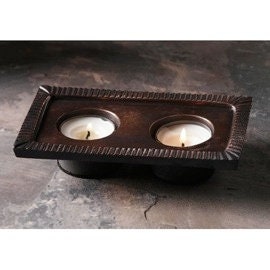 Decorative metal tealight holder