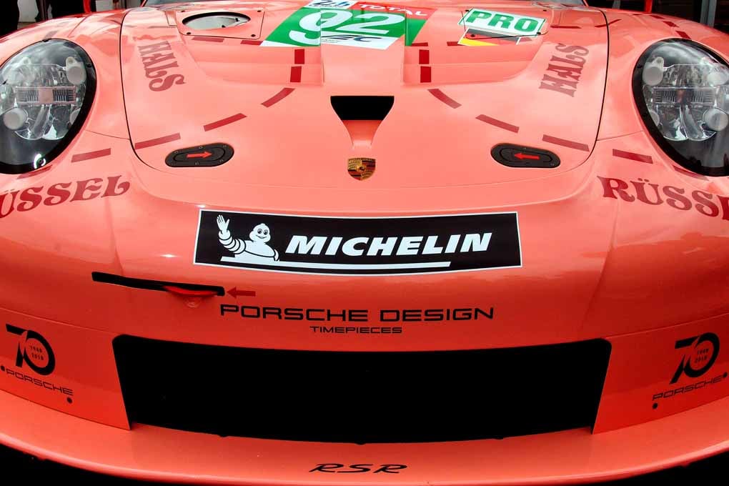 Porsche 911 RSR Pink Pig Sports Car Photograph Print