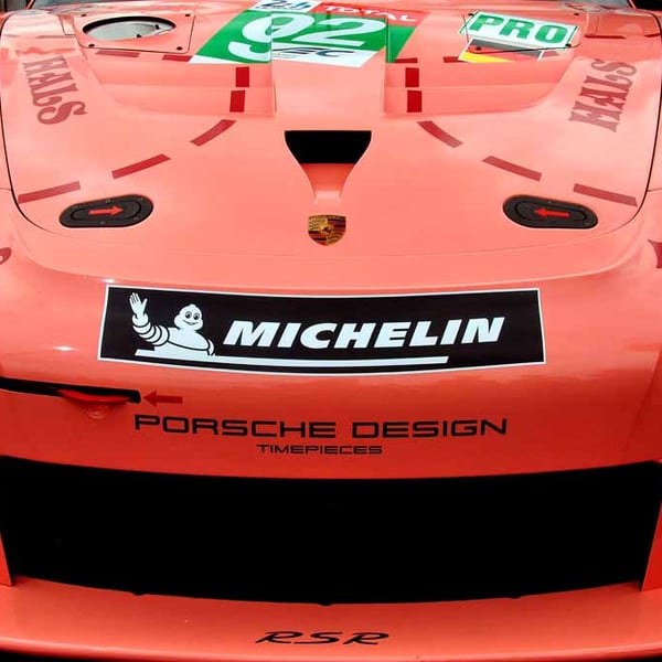 Porsche 911 RSR Pink Pig Sports Car Photograph Print