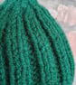 Small Tea Cosy for 2 Cup Tea Pot, Bottle Green, Hand Knitted - Image 5