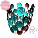 Plum & Blue Bubble Candle Cage