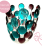 Plum & Blue Bubble Candle Cage