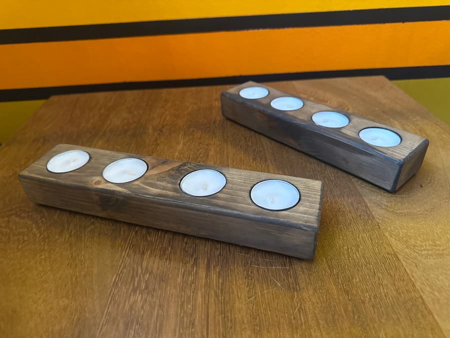 Rustic tea light holder 