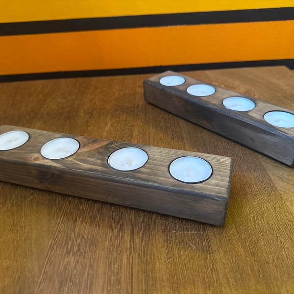 Rustic tea light holder 