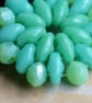 Turquoise and Green Beaded Drop Earrings - Image 4