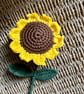 Single sunflower, crochet sunflower, forever flowers - Image 4