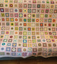 Crochet single bed spread.