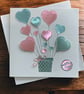 Handmade Heart-Themed Greeting Card – for Engagements, Weddings & Anniversaries 