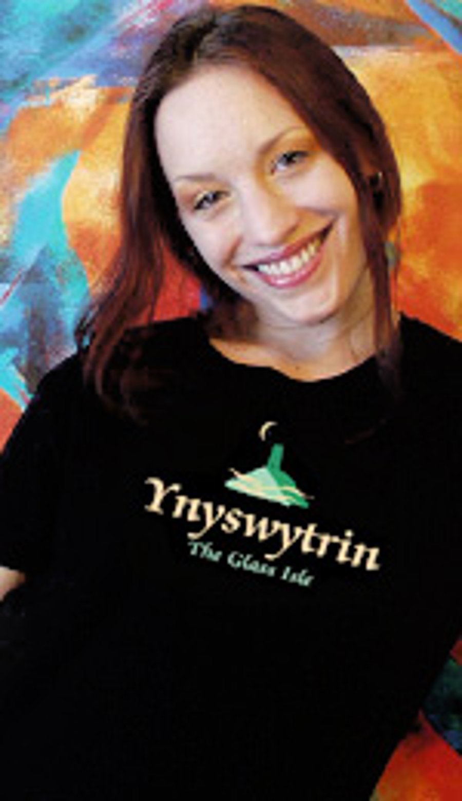 Womans Medium T shirt,Organic cotton fairwear (Ynyswytrin historic Glastonbury) 