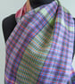Handwoven Merino Wool Tartan Scarf - Image 6