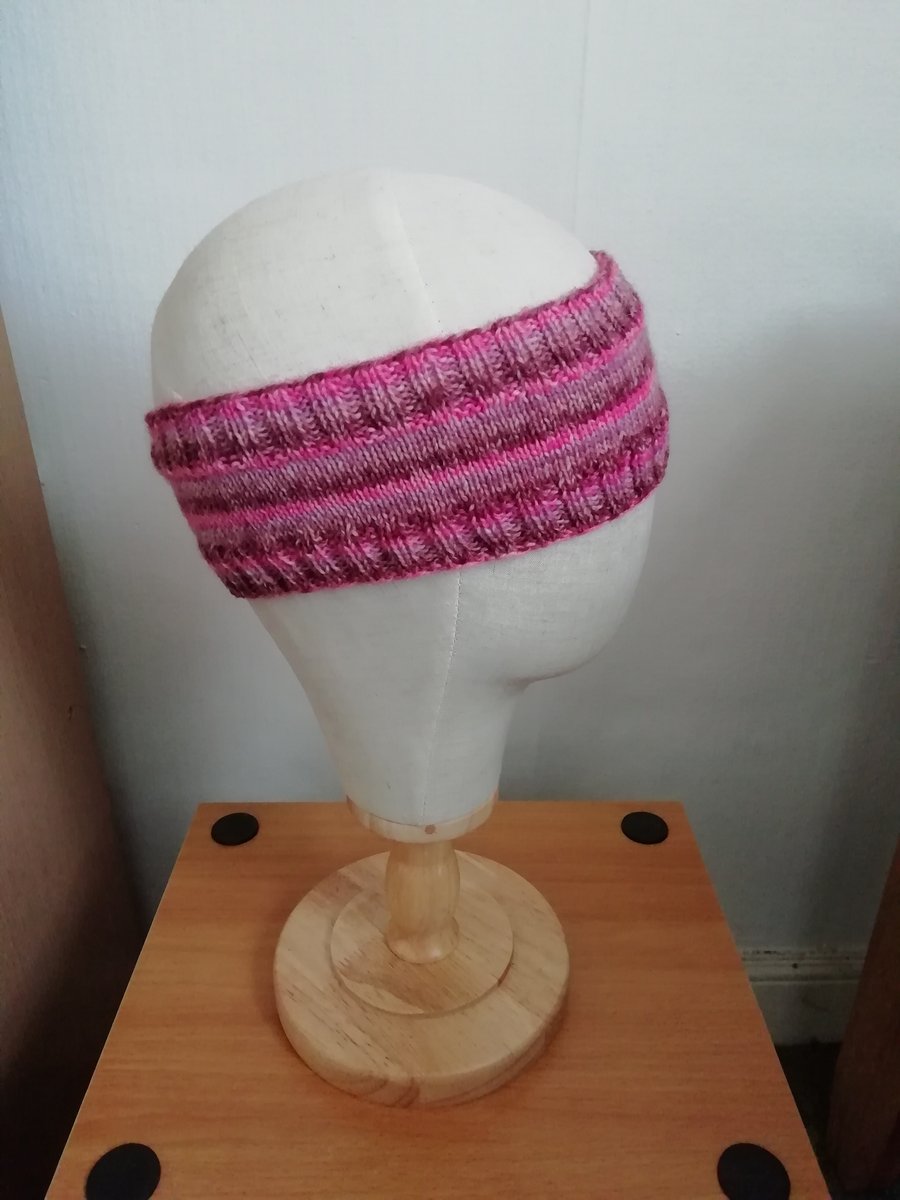 Hand knitted Headband.