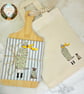 Illustrated Gift Set - tea towel, chopping board, mini tote bag and gift card - Image 2