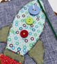 Appliqué rocket A6 notebook cover and notebook - Image 2