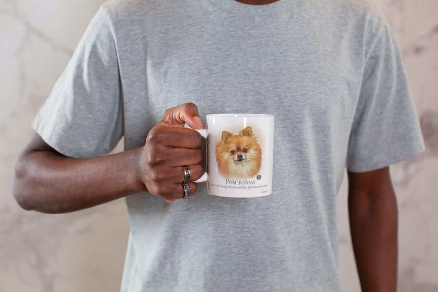 Pomerainian Design  Mug ,coffee mug ,dog design. Free P&P