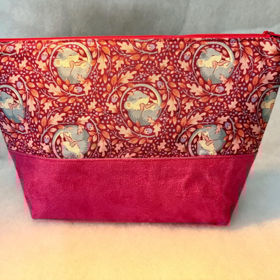 Dormouse - Large zipped pouch for toiletries, makeup, shaving kit, art, etc...