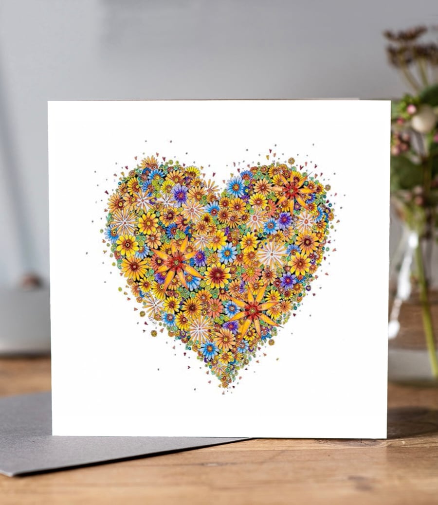 Sunshine Heart greeting card