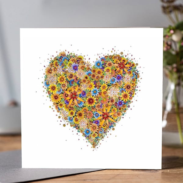 Sunshine Heart greeting card