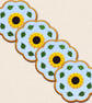 Sunflower Candle Coaster - Embroidered Floral Home Decor - Image 5