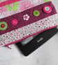 SOLD - The 'Almost' Perfect Pink Patchwork Zip Top Bag, Kindle Case - Image 2