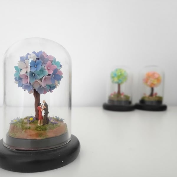 Handmade Polymer Clay Home Decoration - Hydrangea Haven