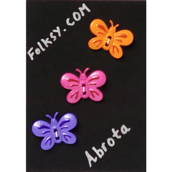 Butterfly decorative buttons