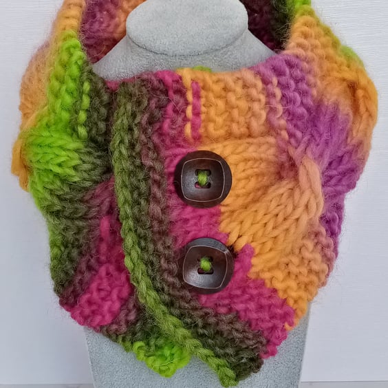 Neck warmer -Scarf - Cable Knit Neck Warmer