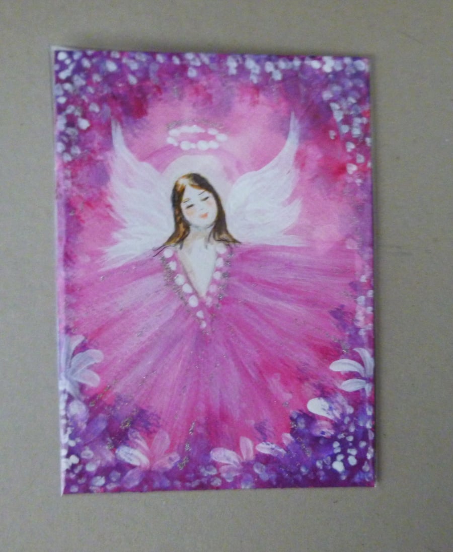 original hand painted angel art painting ( ref FA 206 G2 )