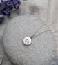 Sterling Silver Flower Pebble Necklace - JBJ2058