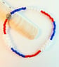 Sparkly Red, White & Blue Coronation Bracelet - Free UK Delivery - Image 4